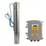 Sistema sumergible para aplicaciones en bombeo solar, Marca Connera Serie KOLOSAL, 3" diámetro, 600 Watts, 72 VCD.